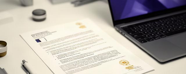 Documento sobre regulación europea de inteligencia artificial junto a un portátil en una mesa de trabajo